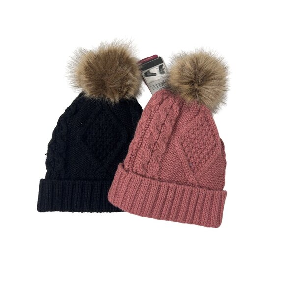 Bundle of Two Pom Pom Beanies - Picture 2 of 4